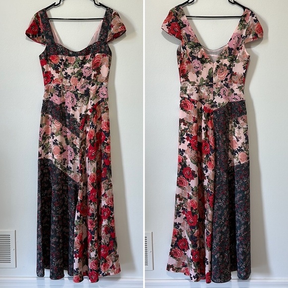 Free People La Fleur Printed Maxi Dress - 6 - Picture 4 of 12